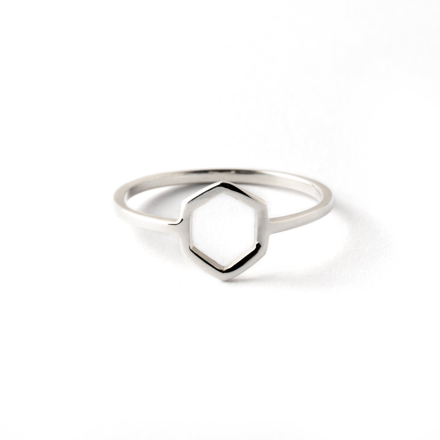 Hexagon-Silver-Ring