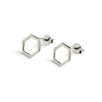 Hexagon-silver-ear-stud-earring_1