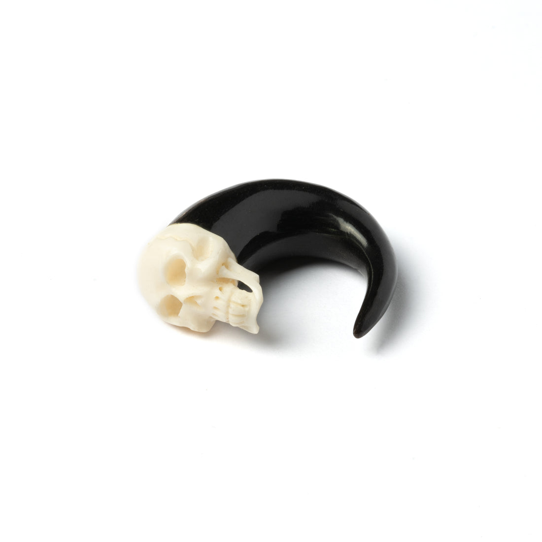 single skull hook ear stretcher front view