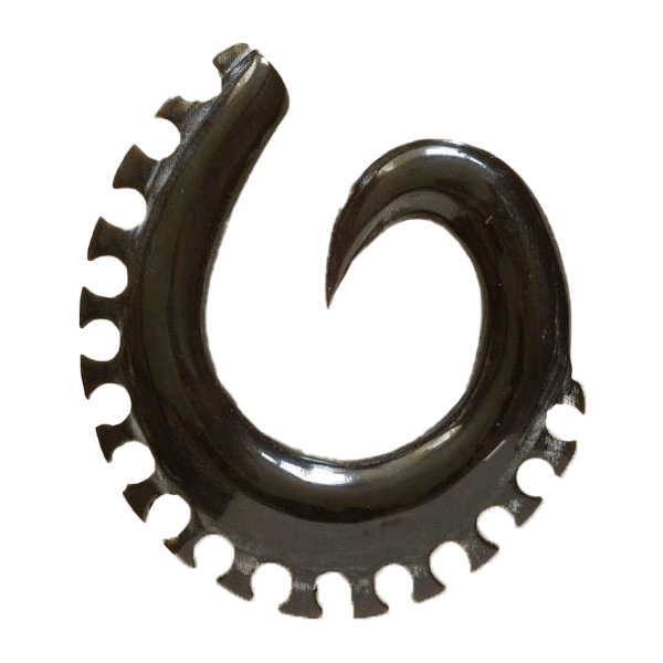 Horn Ear Stretcher Open Cut Spiral Solid Horn Hook
