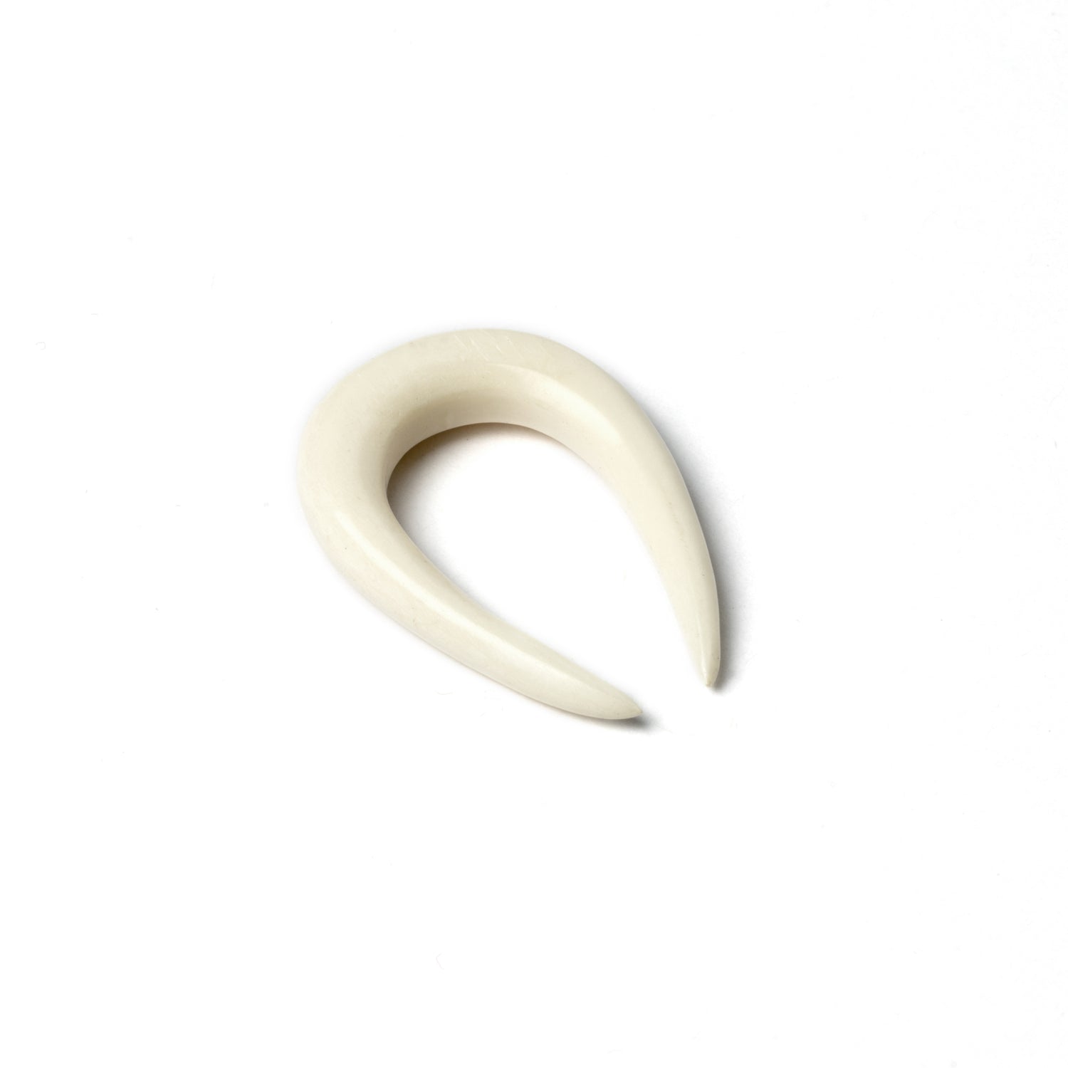 Horseshoe Ear Stretchers - Bone 