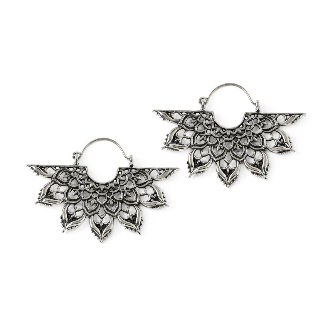 pair of Indah fan earrings frontal view