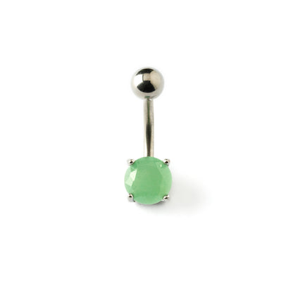 Belly Bar with Jade frontal view