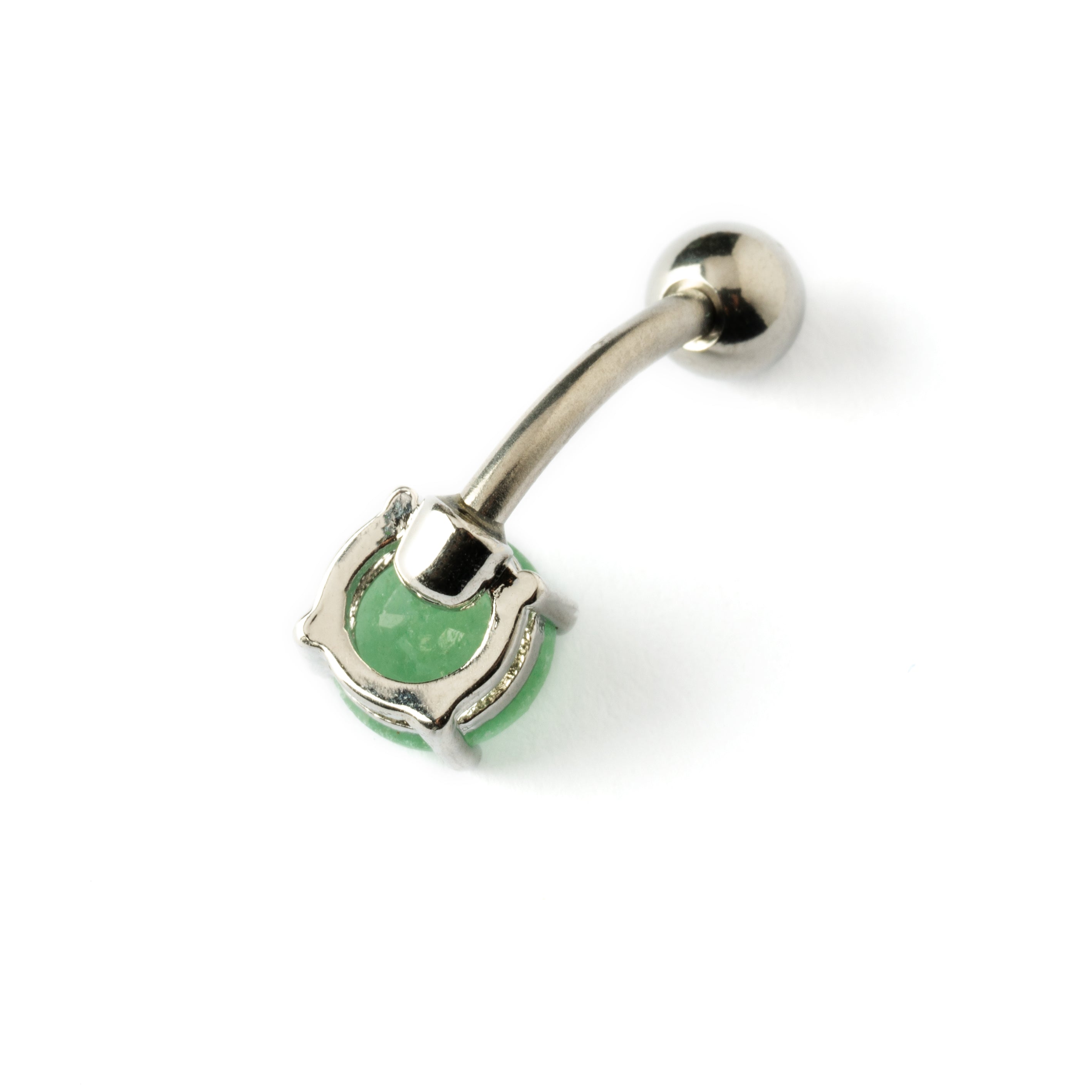 Belly Bar with Jade back view