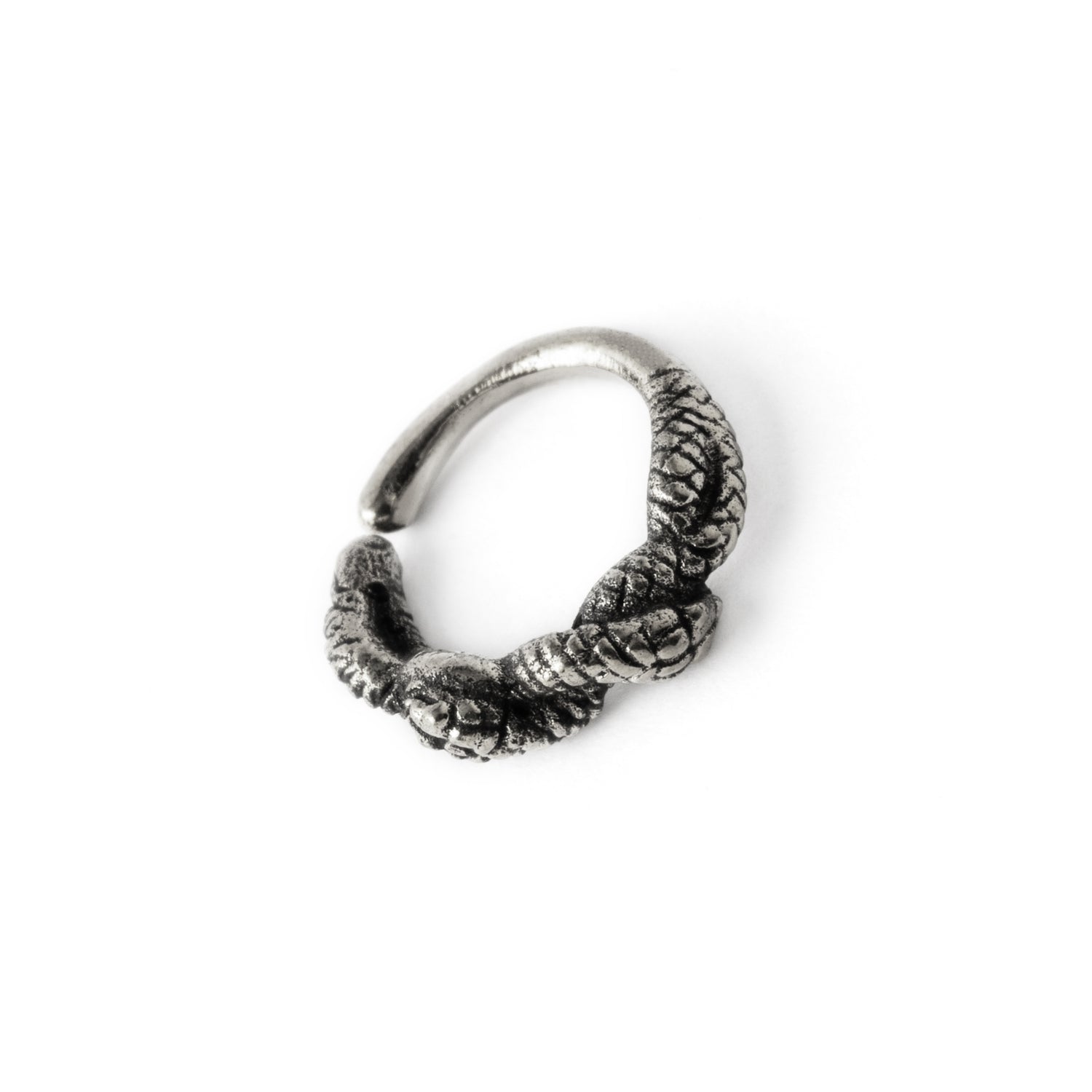 Kobara Silver Septum Ring right side view