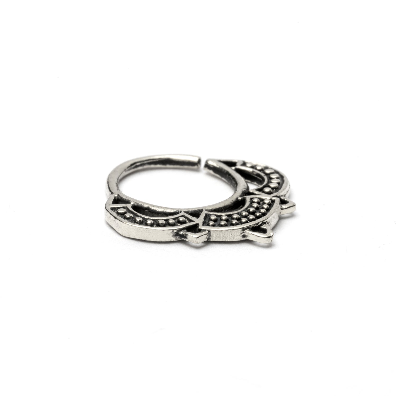 Lalita Silver Septum ring side view