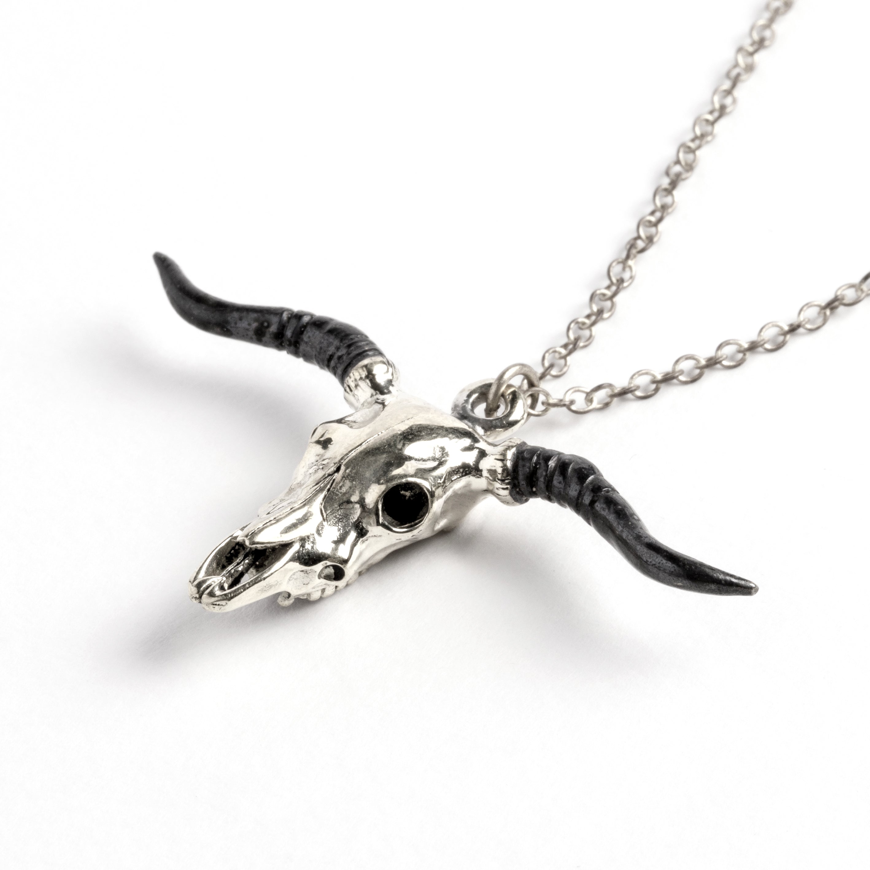 Longhorn skull online necklace