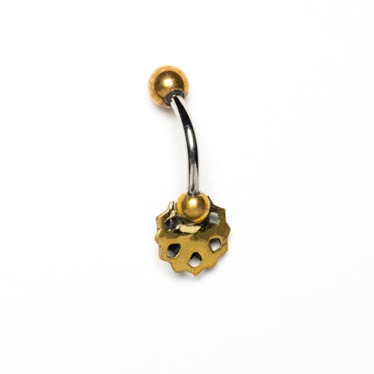 Lotus Flower Belly Bar back view