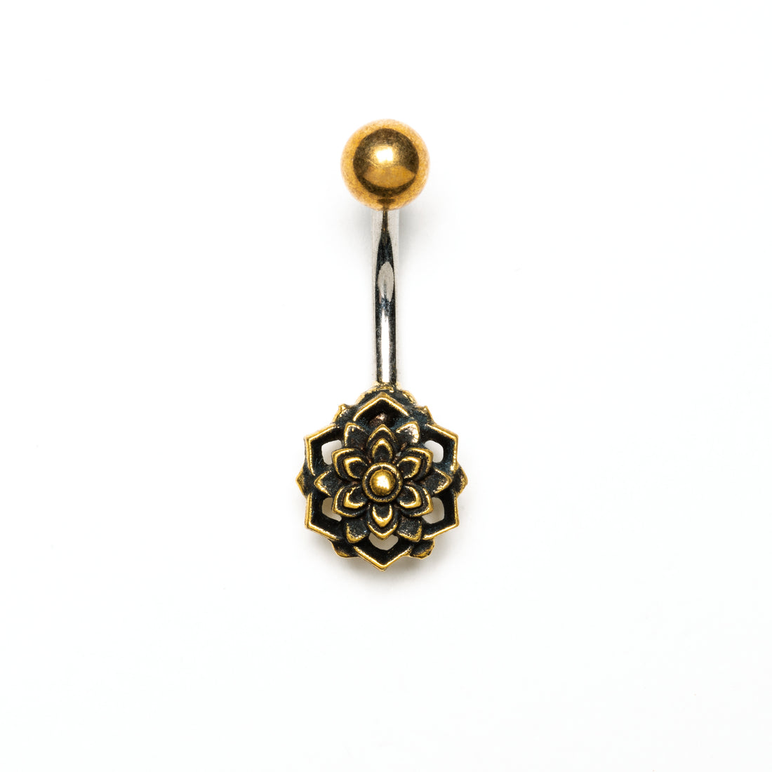 Lotus Flower Belly Bar frontal view