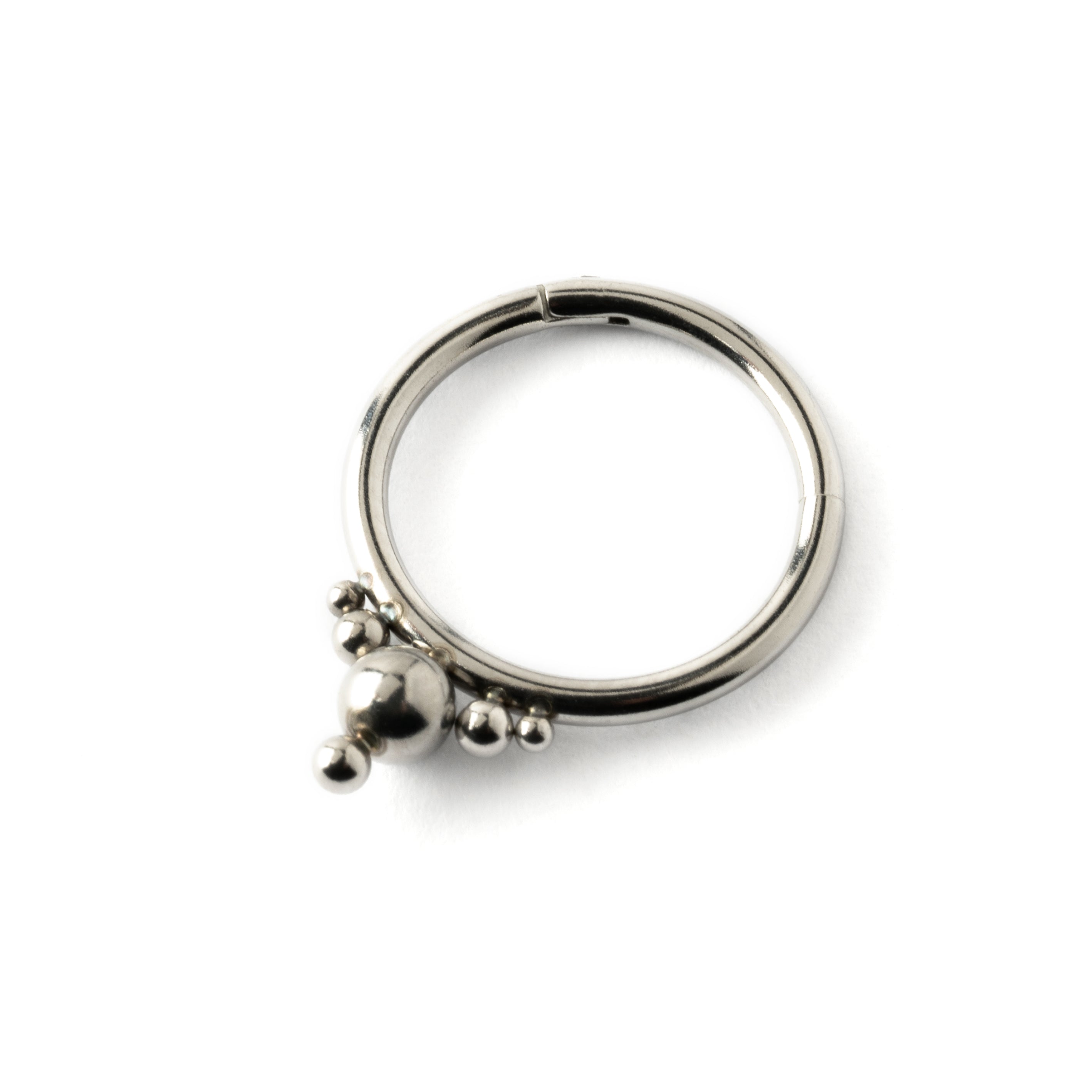 surgical steel Malee septum clicker right side view