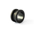 single surgical steel matte black ear tunnel right front view