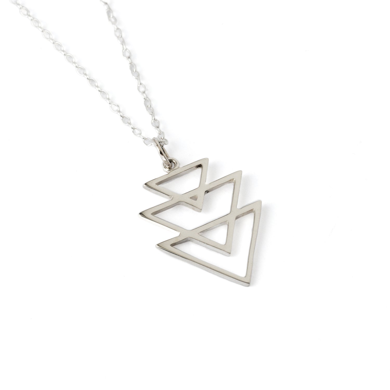 Interlocked Triangles Necklace