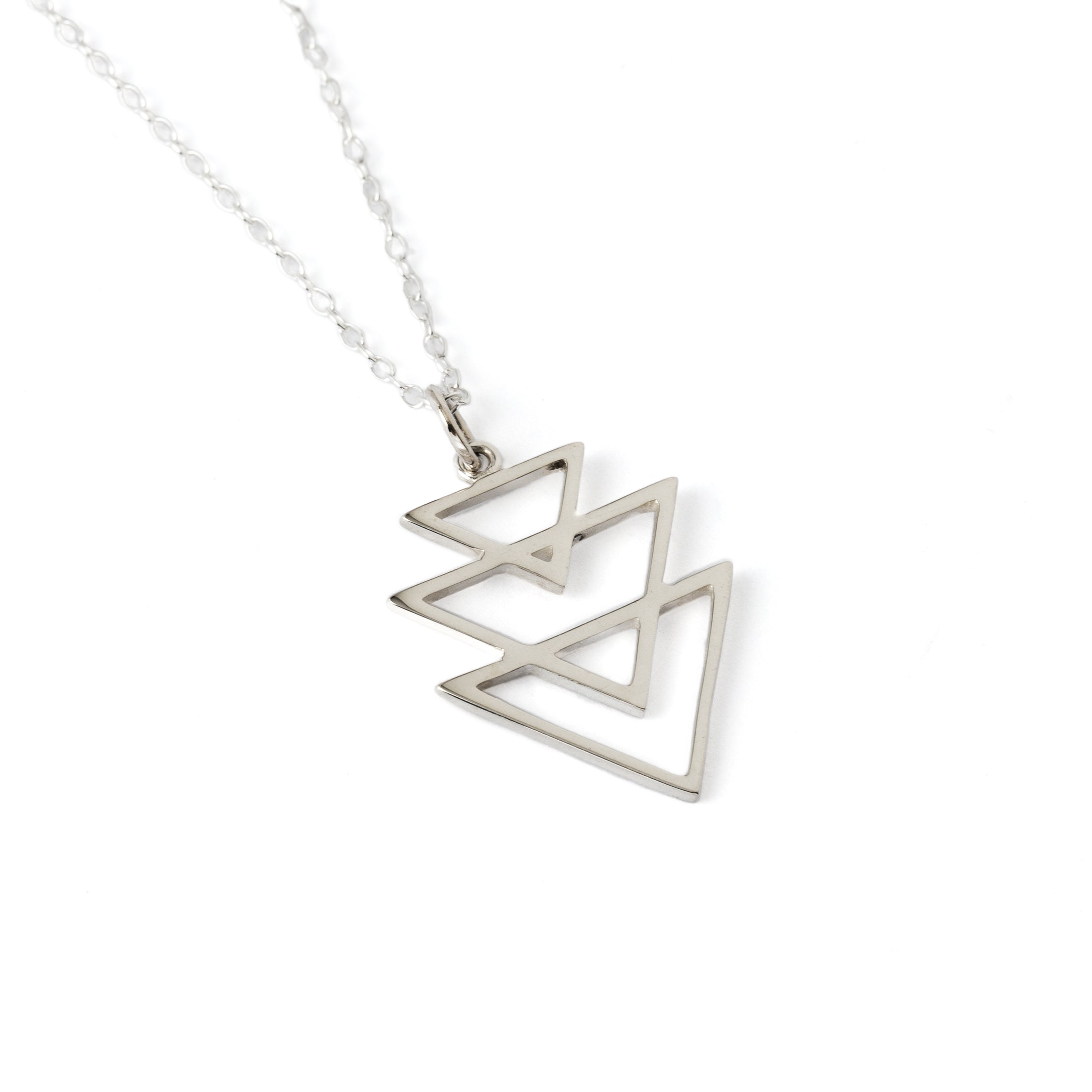Interlocked Triangles Pendant