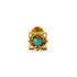 Neptune golden labret with turquoise frontal view
