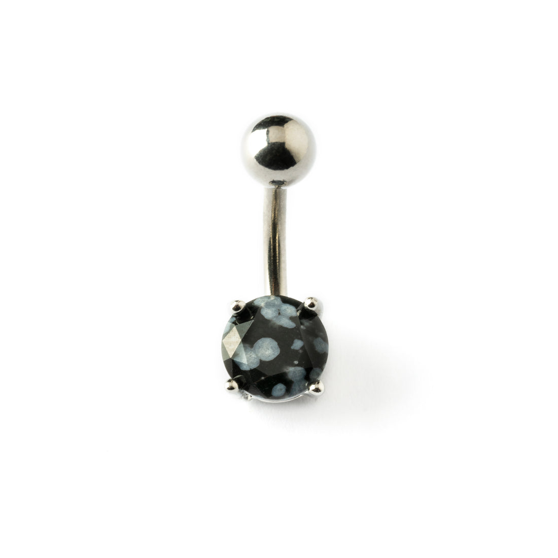 Black Obsidian Belly Bar frontal side view