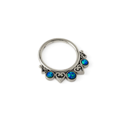 Neptune Septum Clicker with Opal left side view