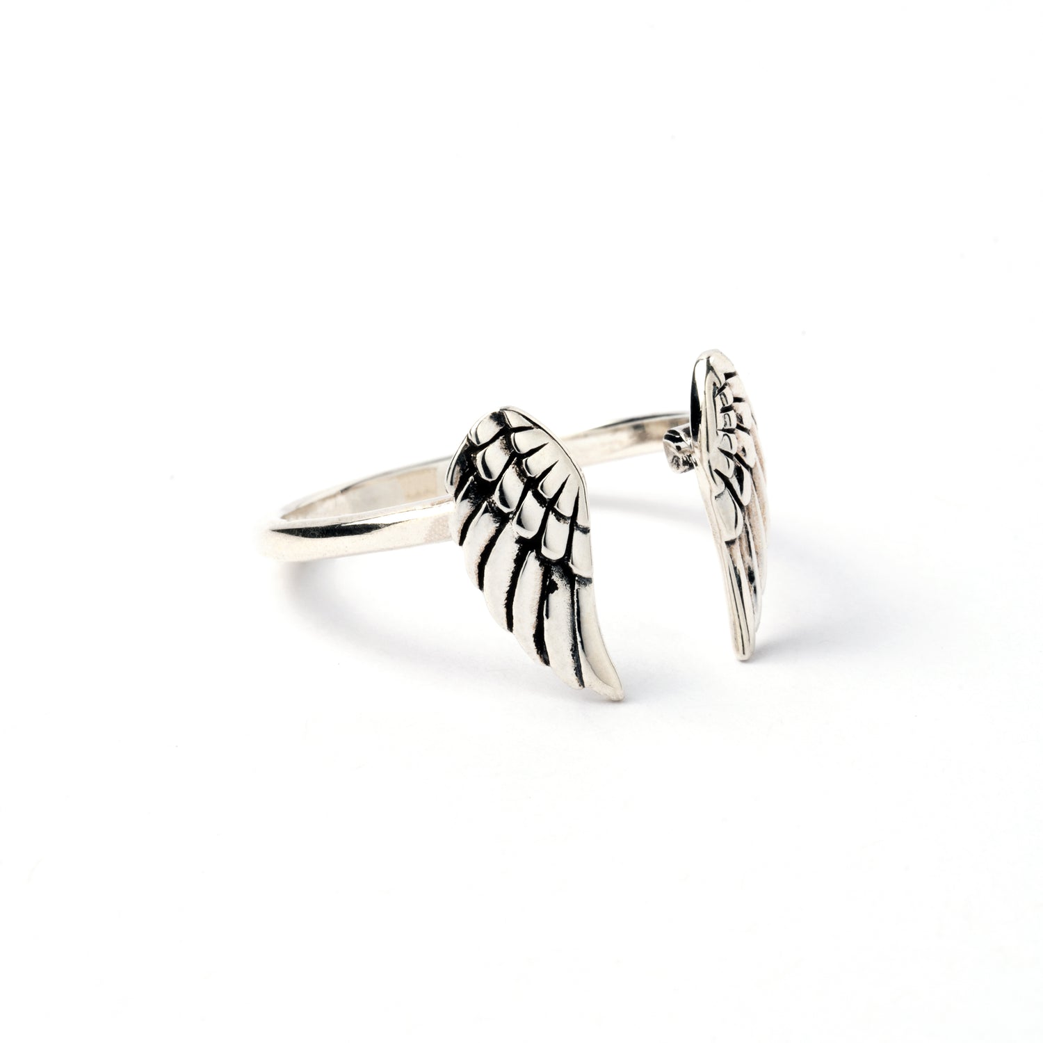 Open Wings Silver Ring right side view