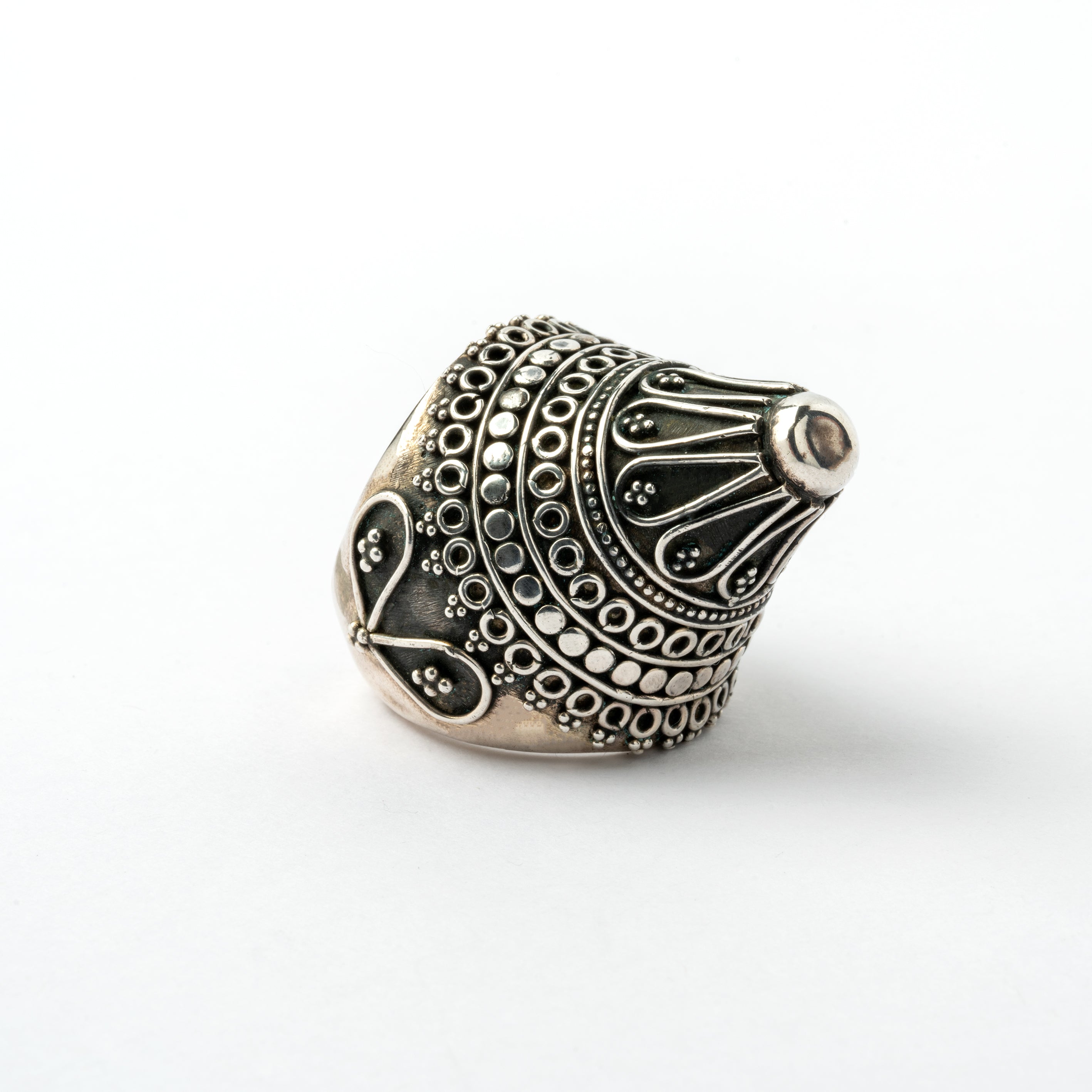 Pointy Tribal Silver Ring