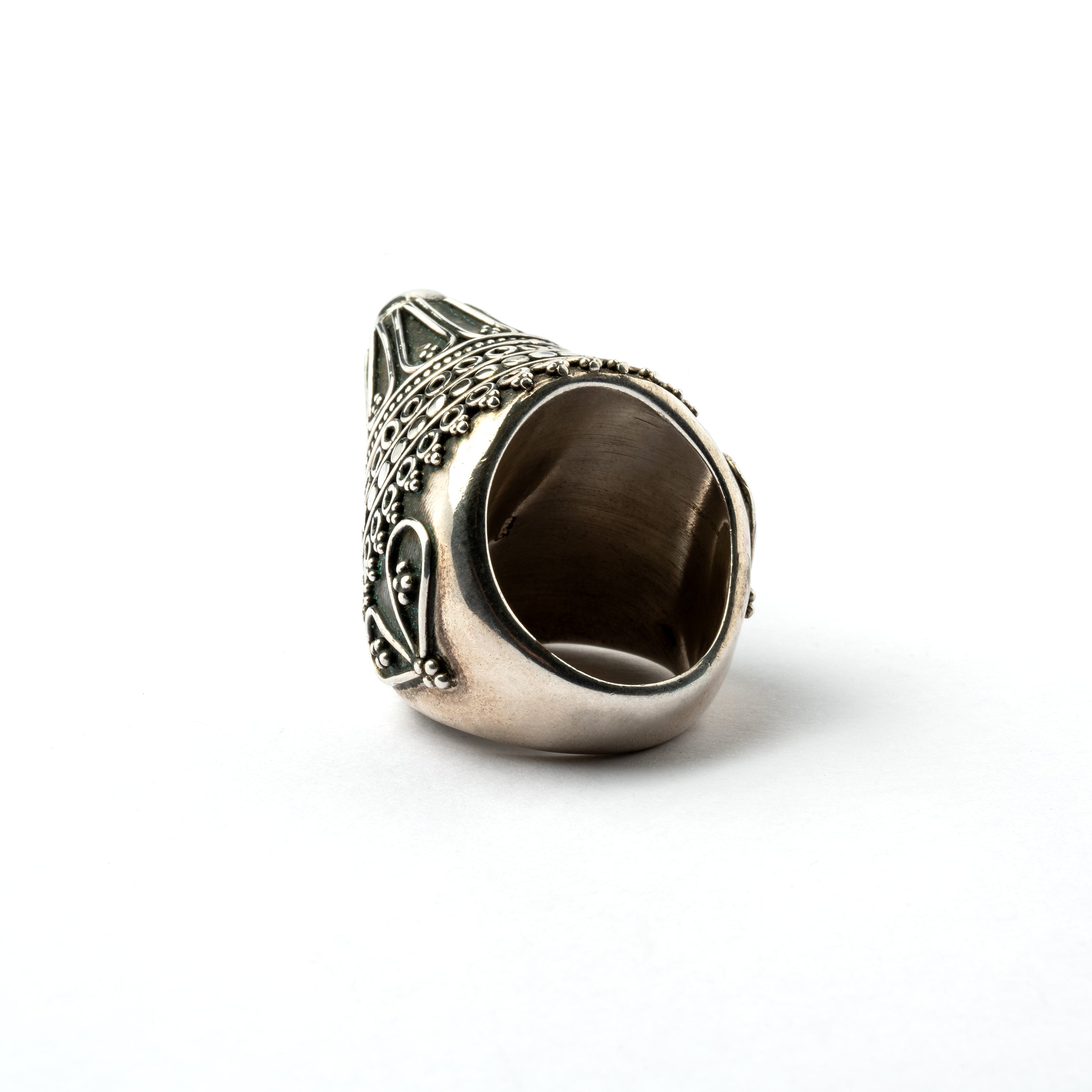 Pointy Tribal Silver Ring