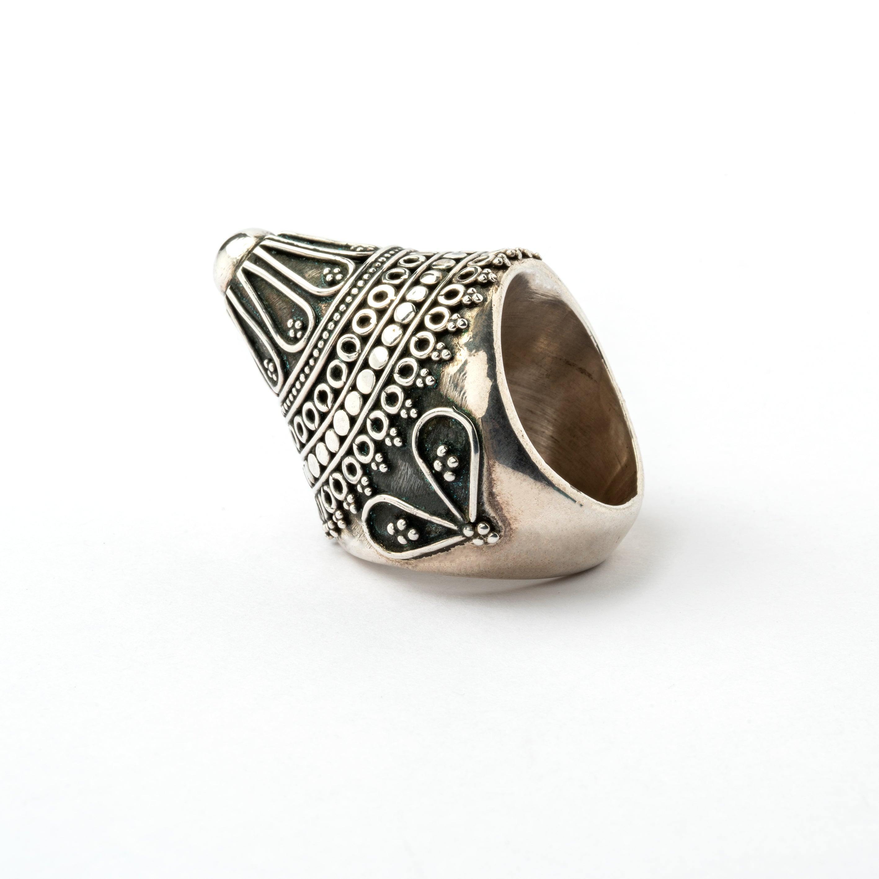 Pointy Tribal Silver Ring