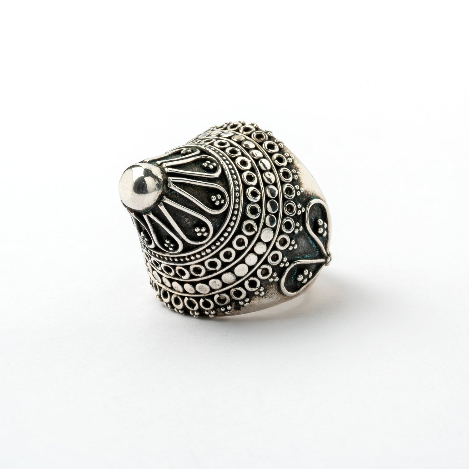Pointy Tribal Silver Ring