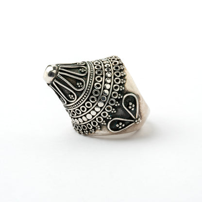 Pointy Tribal Silver Ring