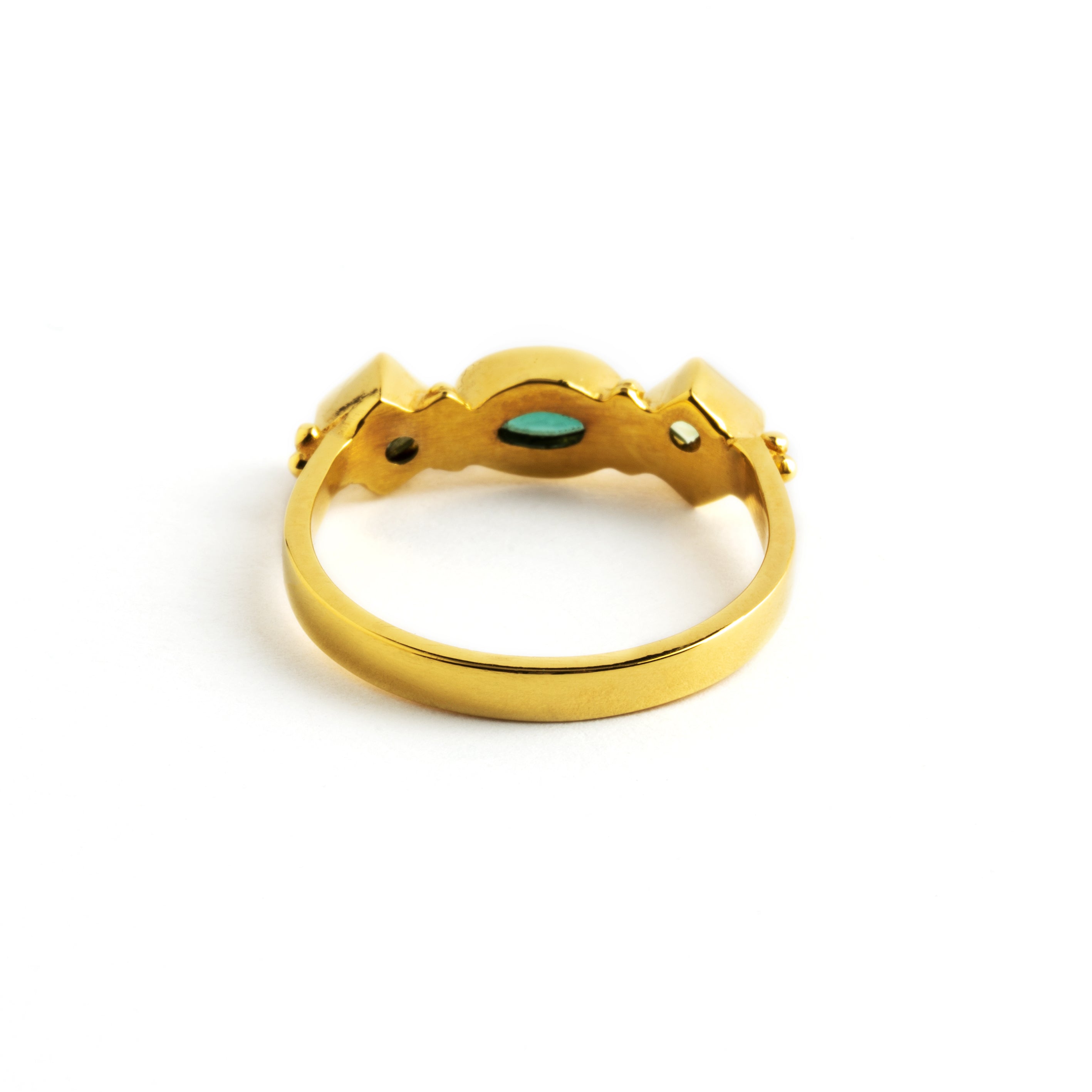 Rishi Turmaline & Peridot Ring