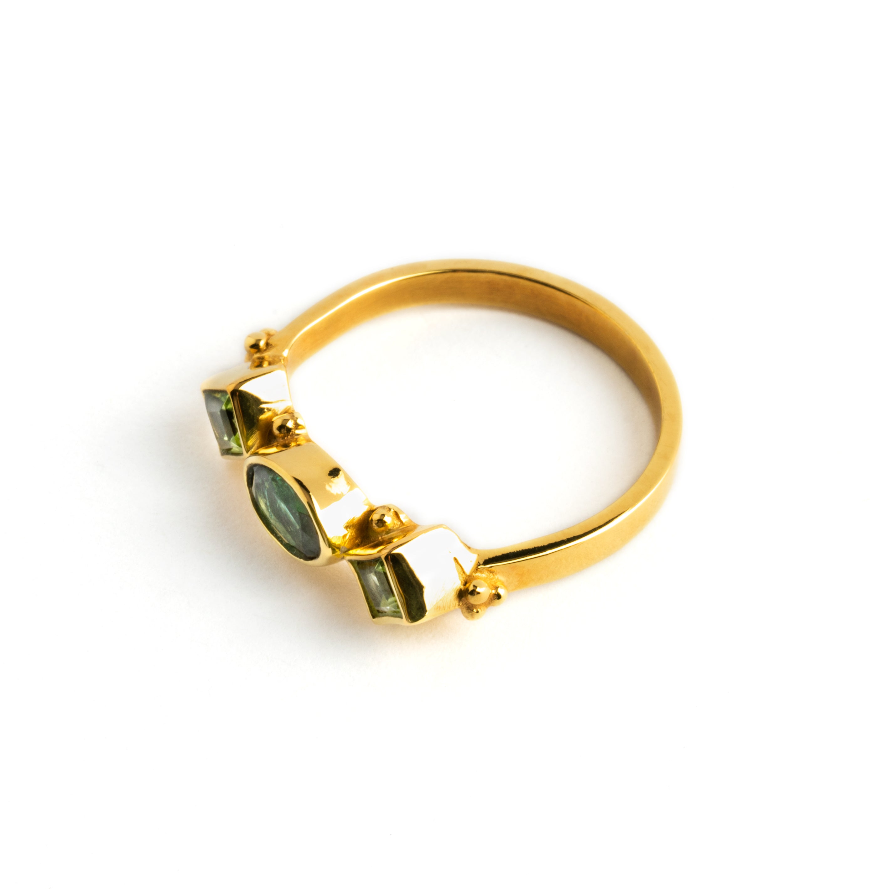 Rishi Turmaline & Peridot Ring
