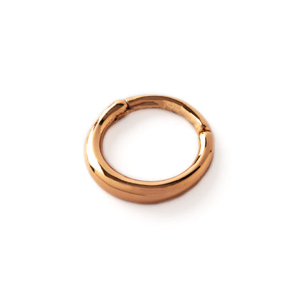 Raja rose gold surgical steel septum clicker ring right side view