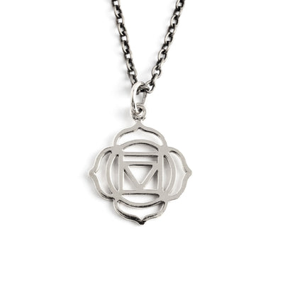 Silver Root Chakra Charm frontal view