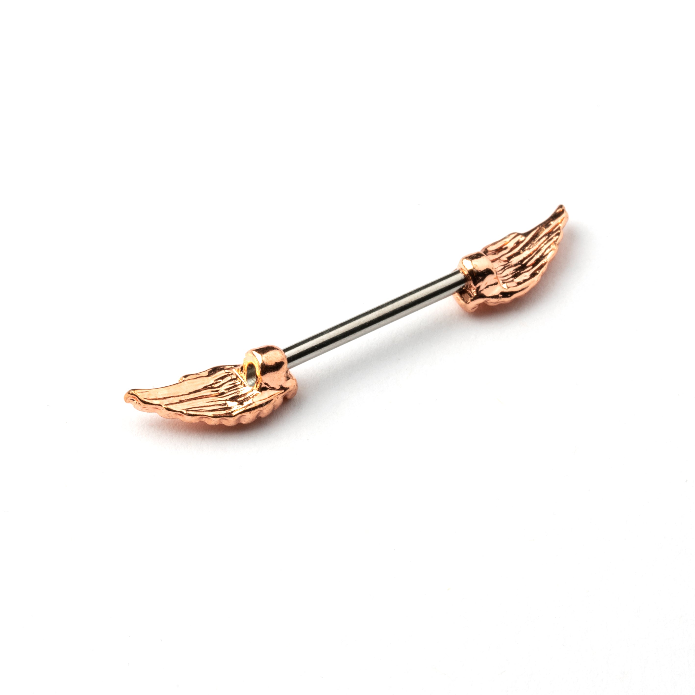 Rose Gold Wings Barbell