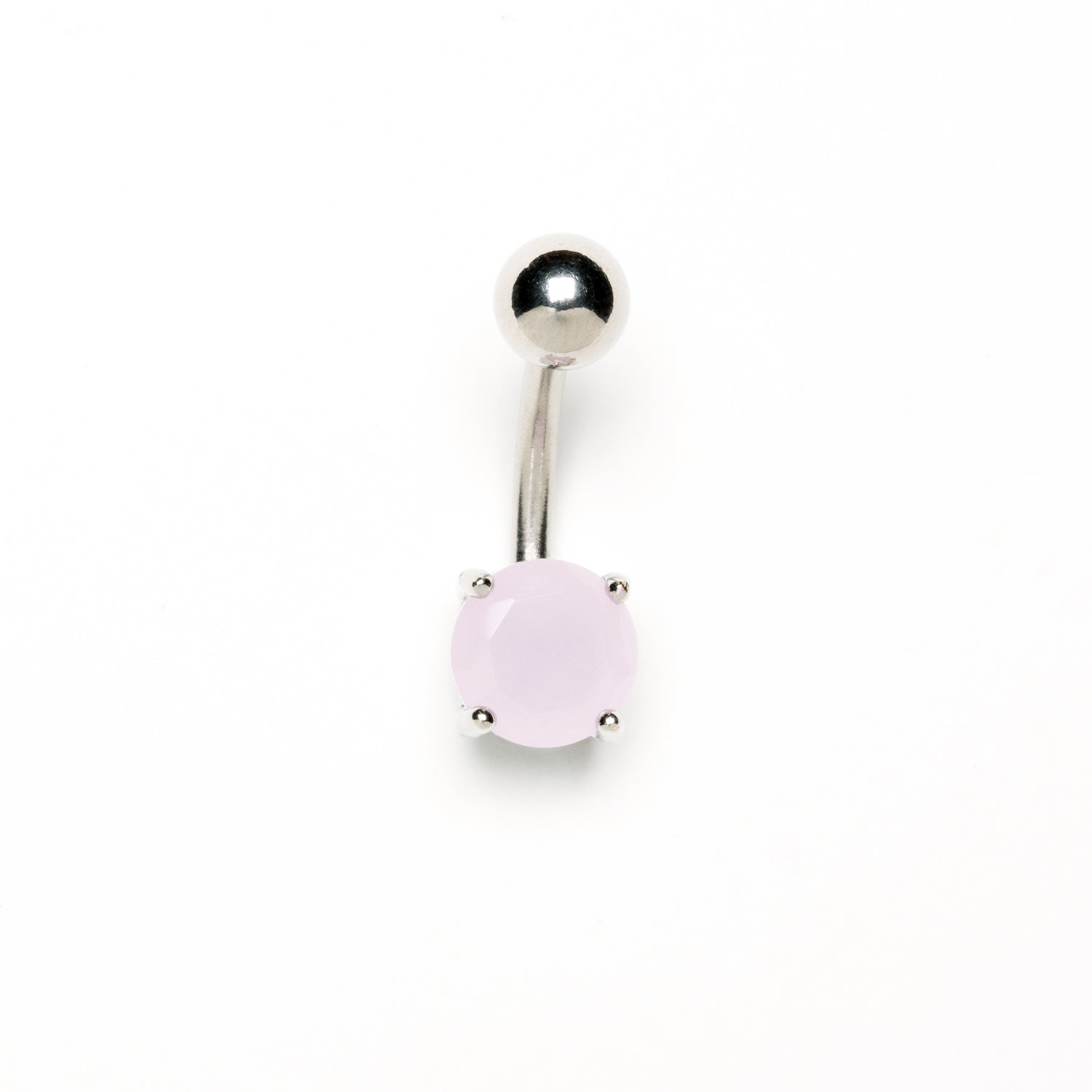 Belly Bar with Pink Aventurine frontal view