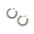 pair of silver Sadhana Open Hoop Earrings frontal view