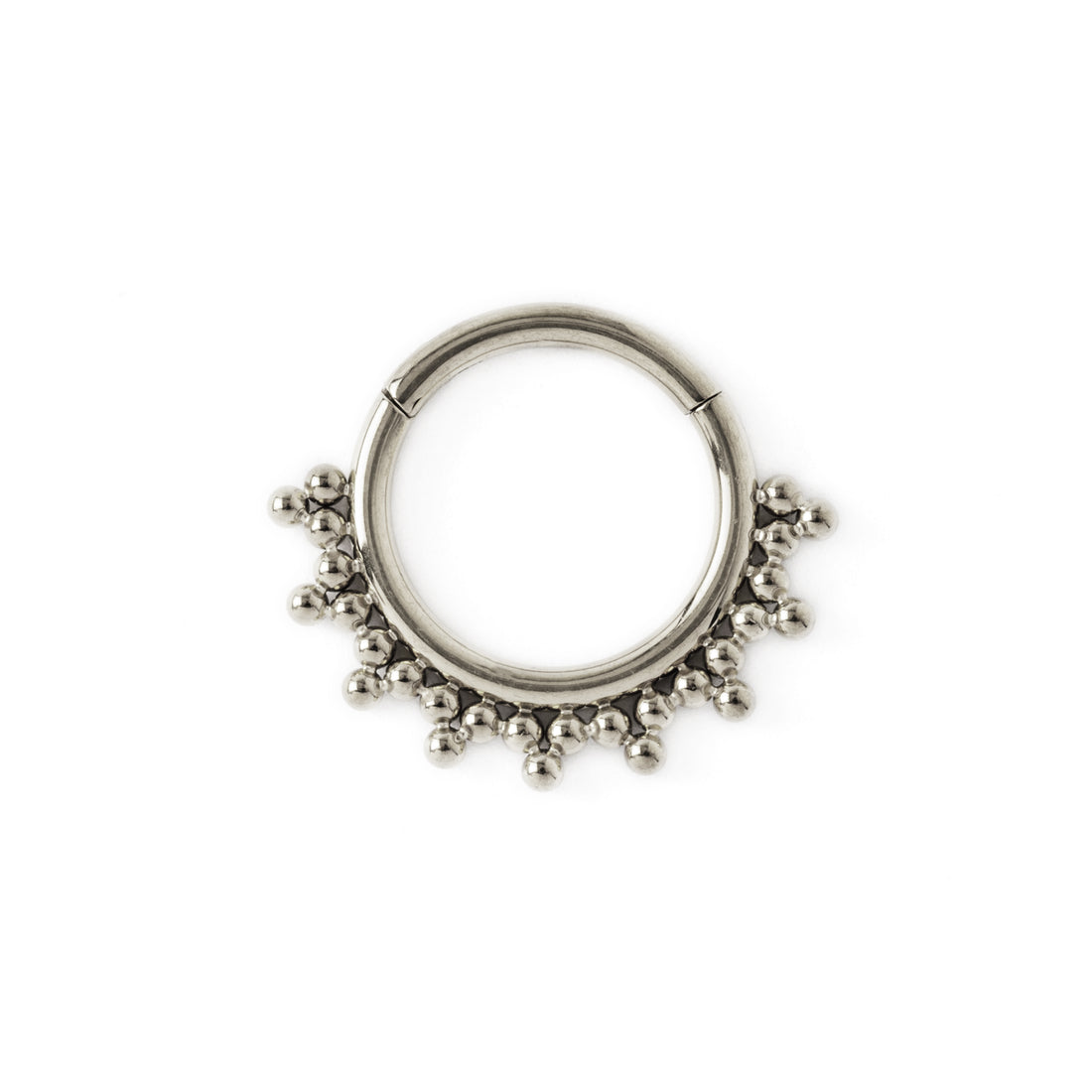 Sarika surgical steel septum clicker frontal view