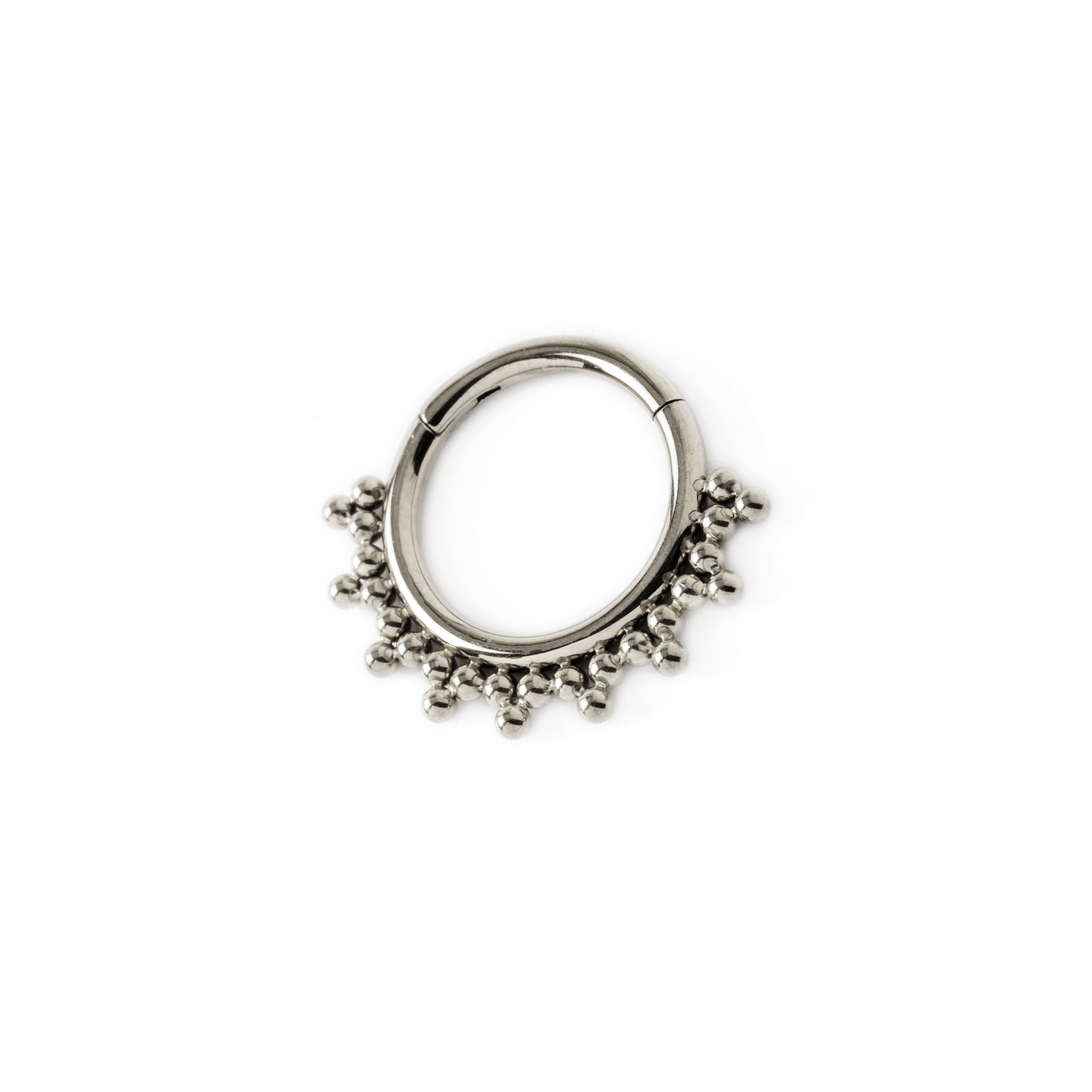 Sarika surgical steel septum clicker left side view