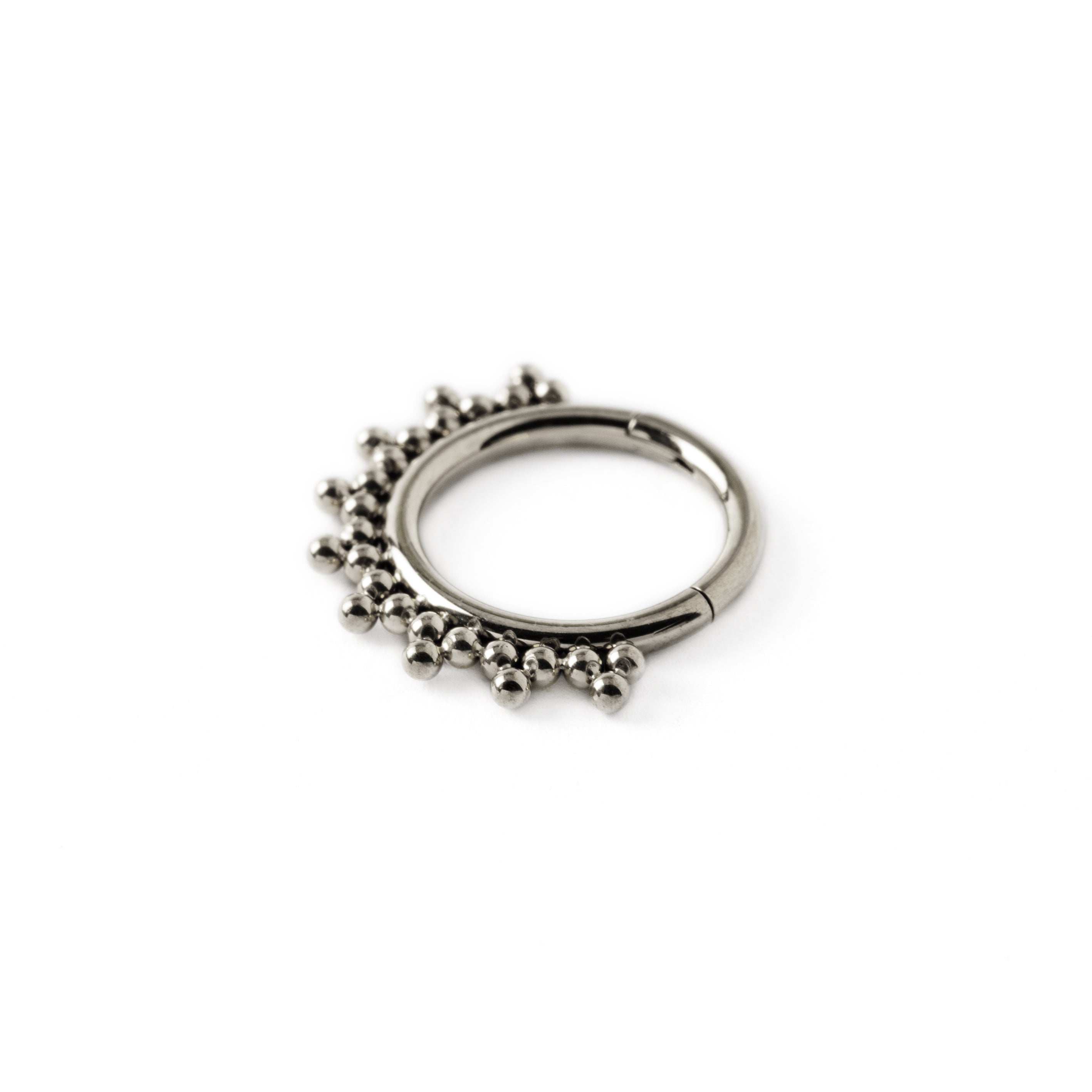Sarika surgical steel septum clicker side view
