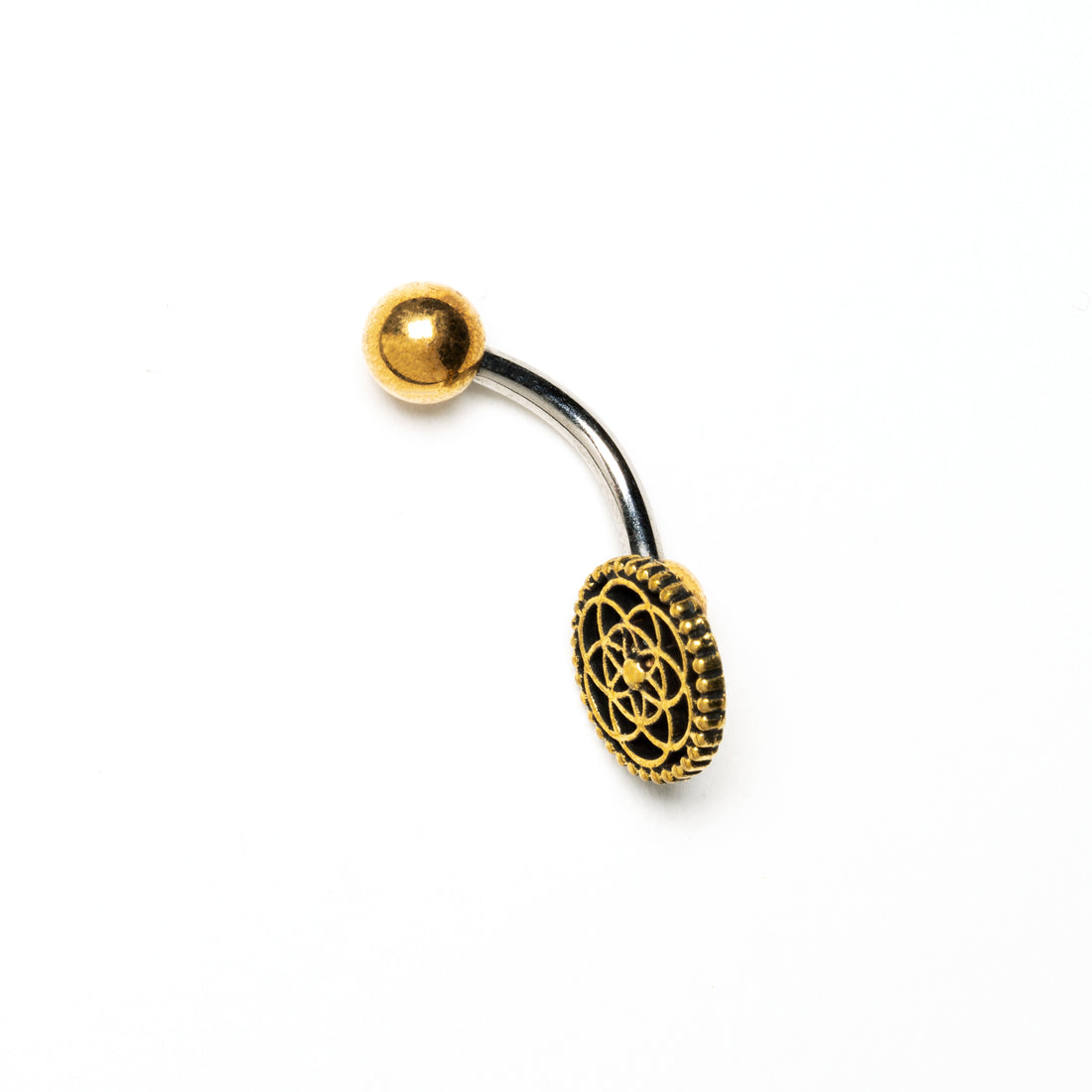 Seed of Life Belly Piercing side view