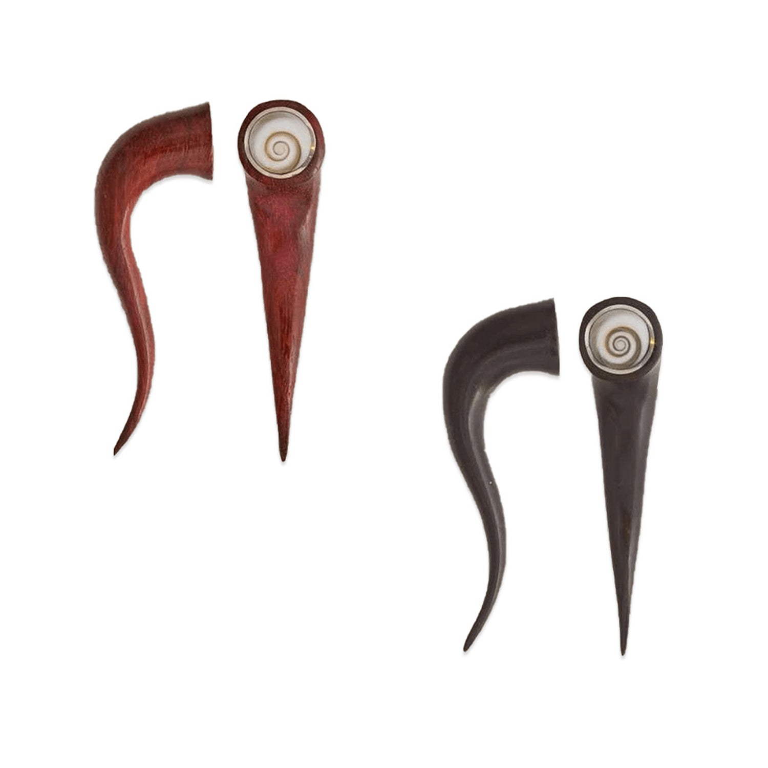 Shiva Eye Wood Ear Stretchers- Rosewood, Blackwood