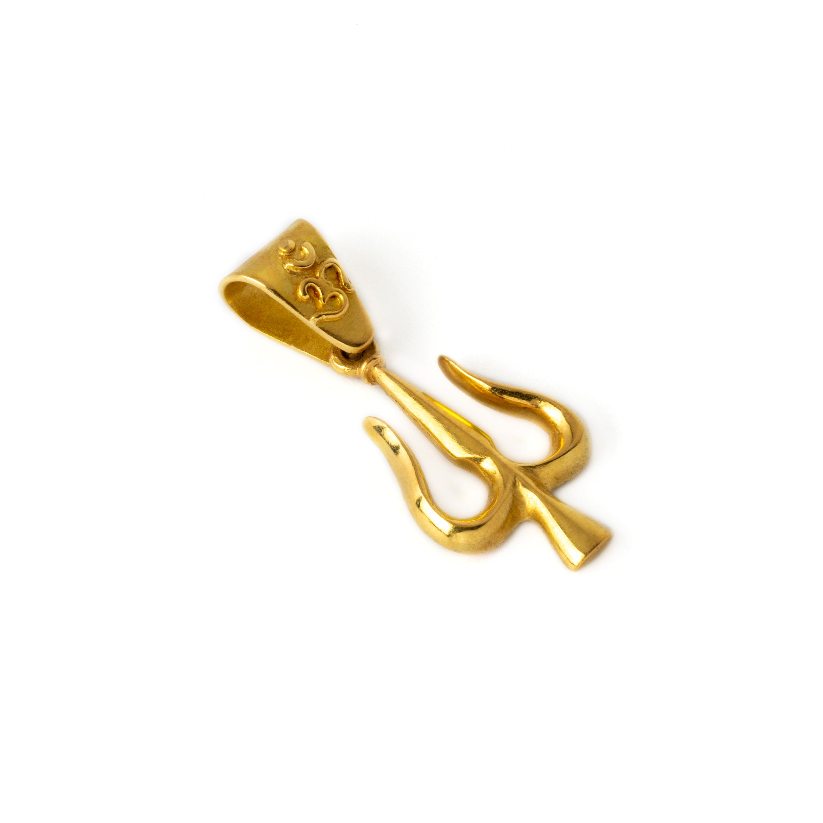 Shiva's Trishula 18K Gold Pendant