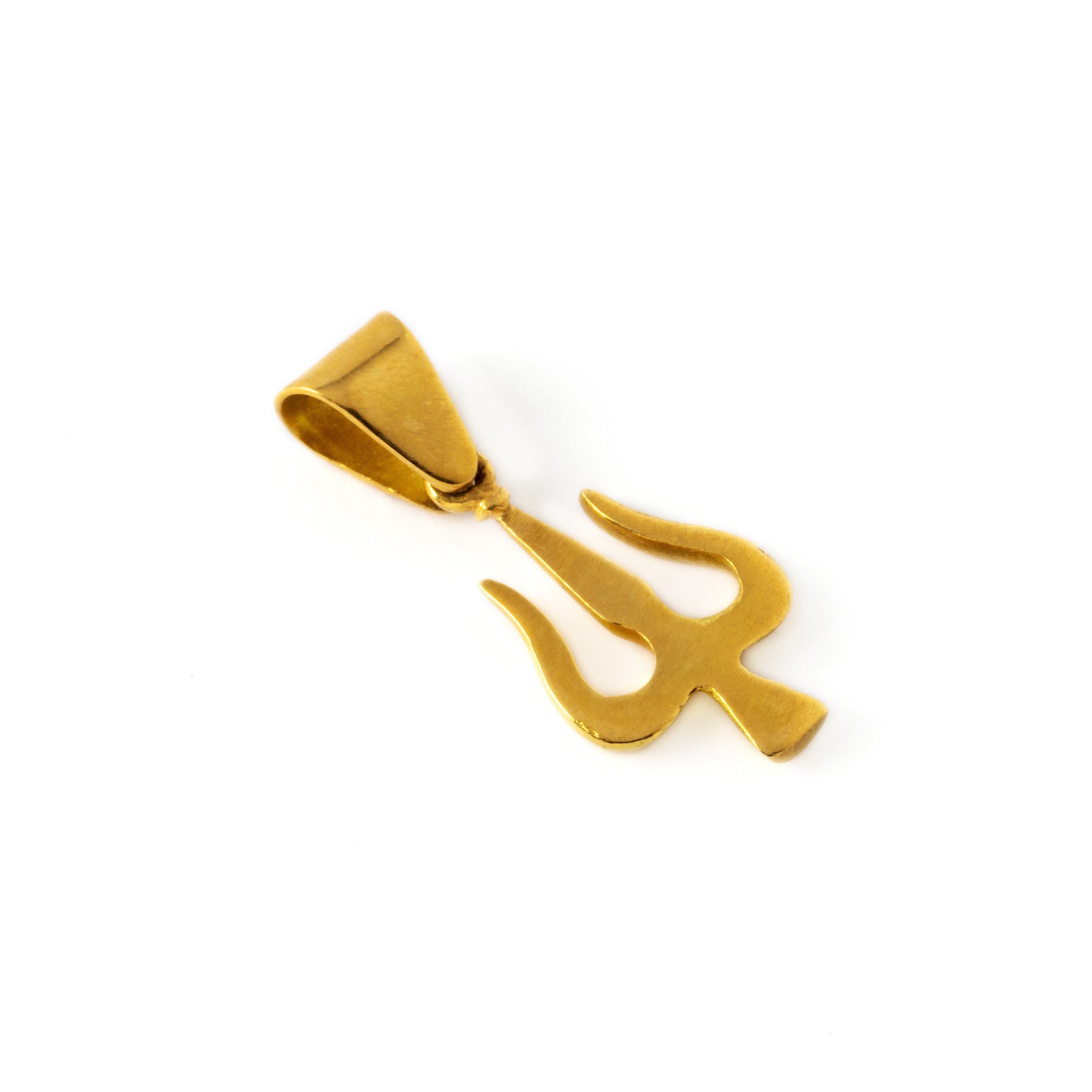 Shiva's Trishula 18K Gold Pendant