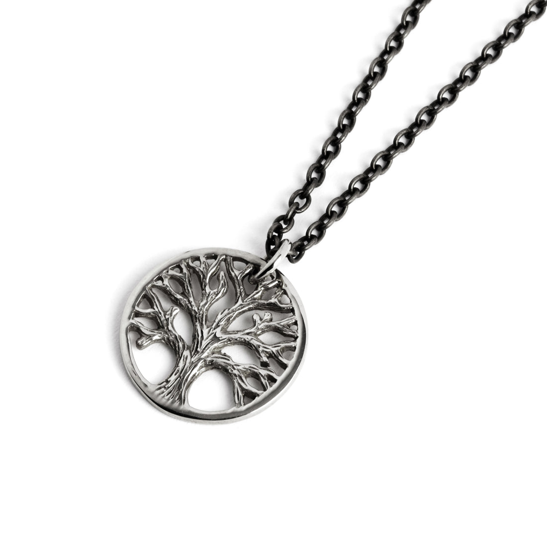Silver Tree of Life Charm right side view