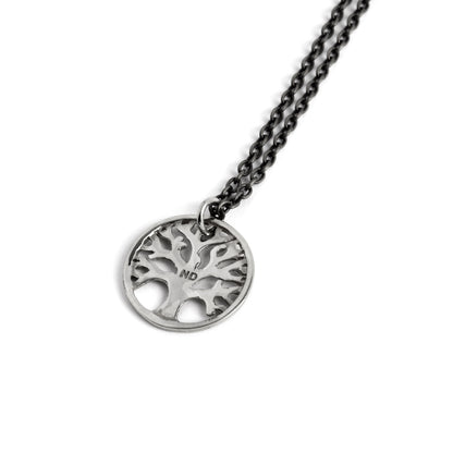Silver Tree of Life Charm back side view