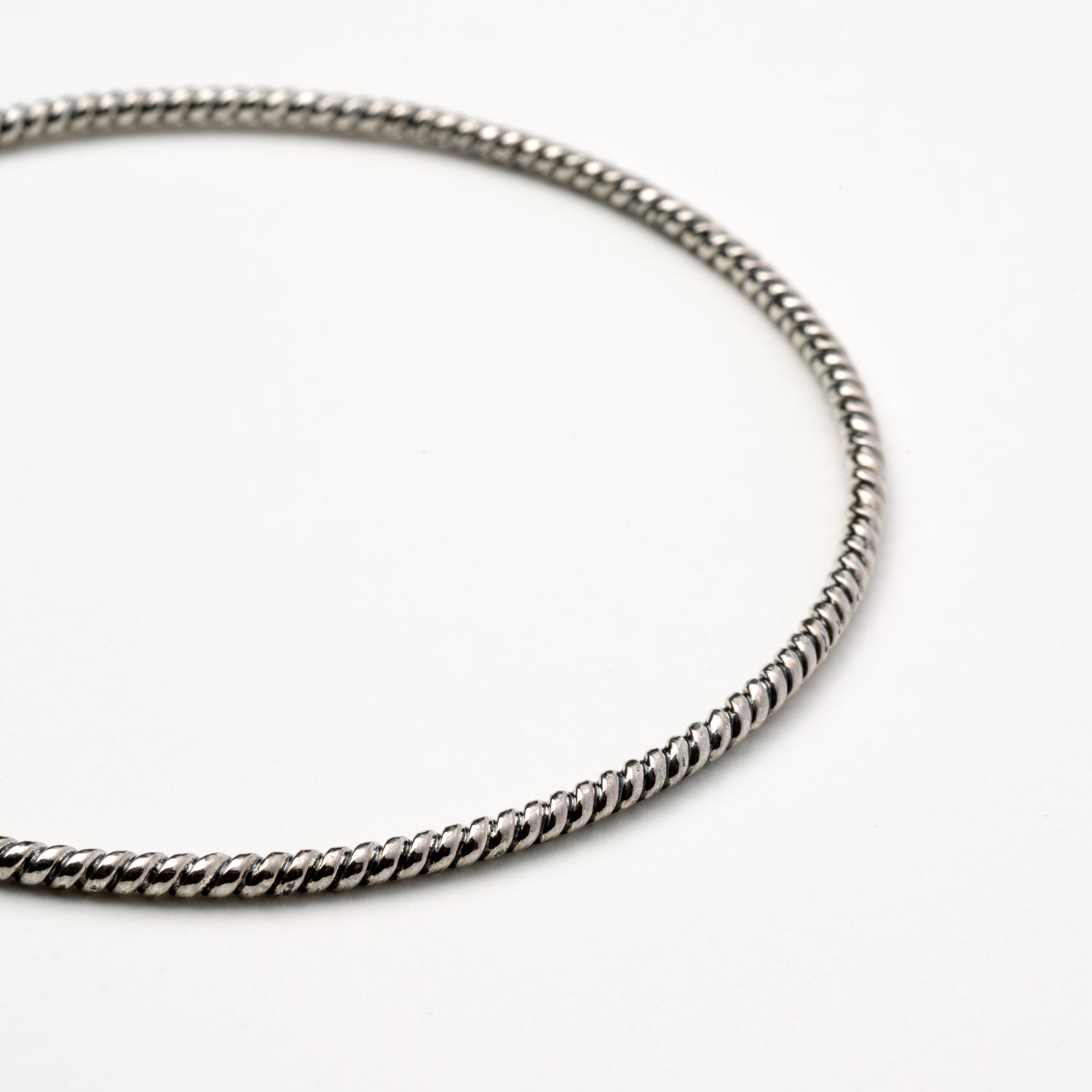 Twisted silver bracelet