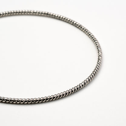 Twisted silver bracelet