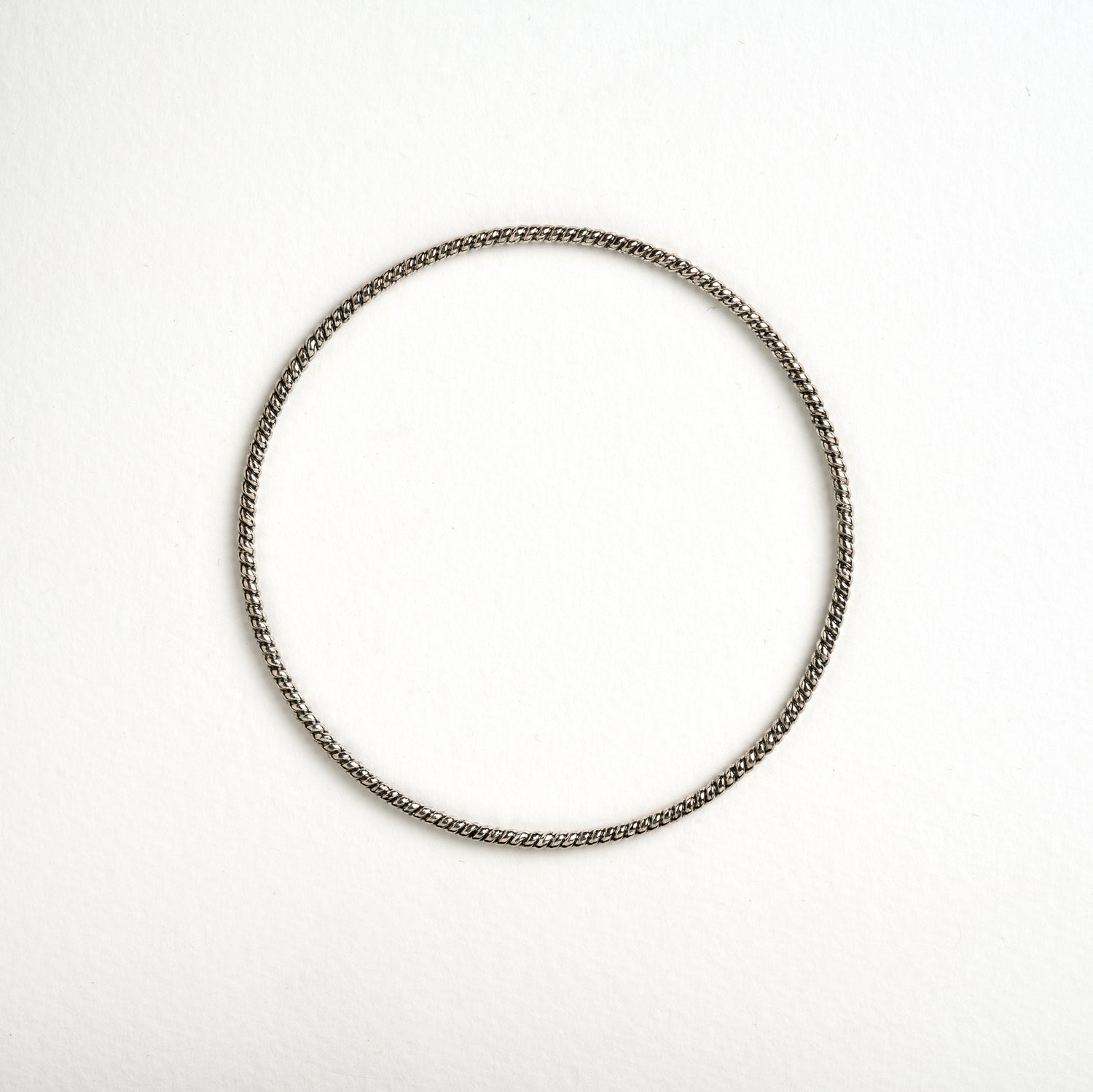 Twisted silver bracelet