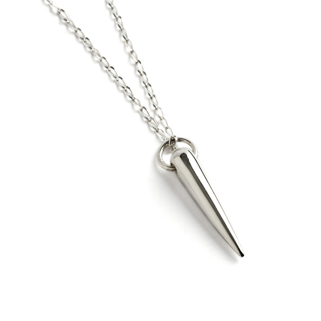 Silver Cone Charm