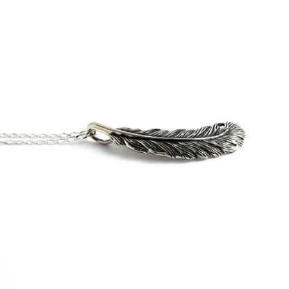 Silver Feather Necklace