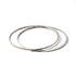 2 Sterling silver hammered flat open bangles