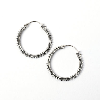 Silver Indian Hoops