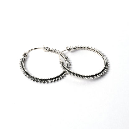 Silver Indian Hoops